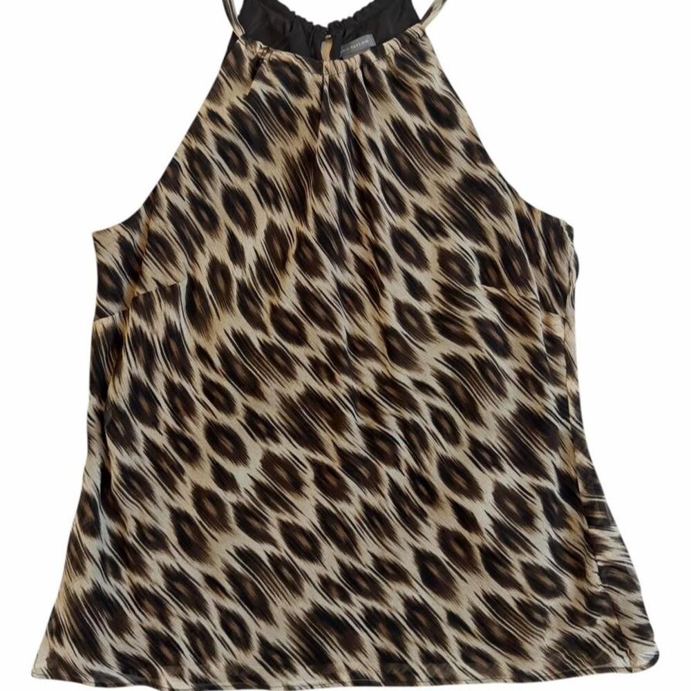 Ann Taylor leopard print halter top